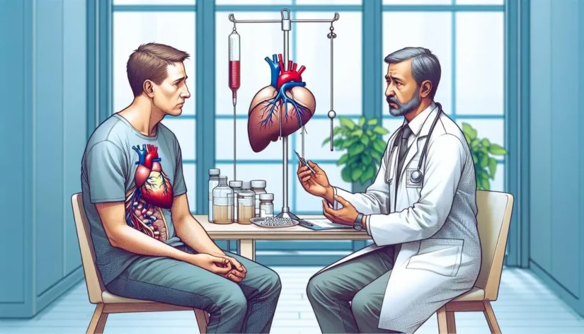 вывод из запоя при заболеваниях сердца и печени